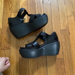 Dr. Martens Black Platform Sandals
